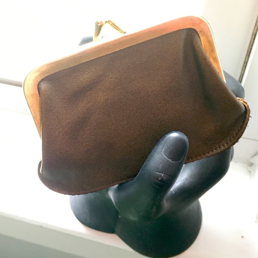 Vintage Genuine Calf Skin Coin Purse